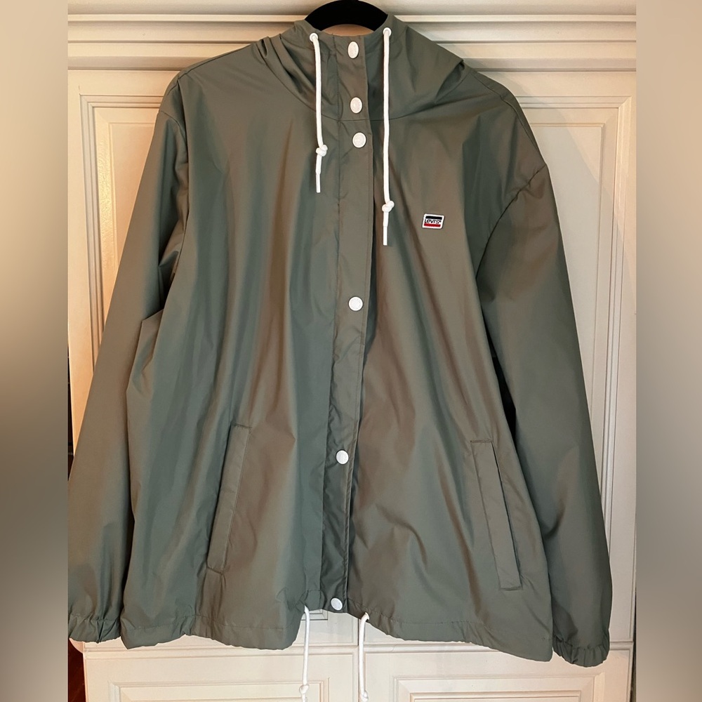 Levi's 3X Olive rain Jacket with hood
